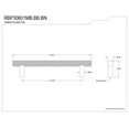 thumbnail image 2 of Confluence RBP30601BB 128mm Brushed Brass Knurled Cabinet Pull, 2 of 4
