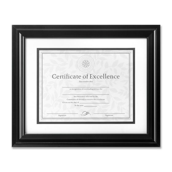 DAX High Gloss Frame, 8 1/2 x 11; 11 x 14, Black Frame