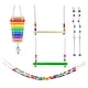 thumbnail image 3 of Conjunto de juguetes para aves, loros y cacatúas, parque de juegos para picotear; 6 piezas de juguetes para pájaros, loros, accesorios para jaula de, 3 of 10