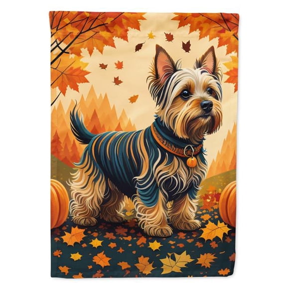 Carolines Treasures DAC1075GF 15.5 x 11.25 in. Silky Terrier Fall Garden Flag