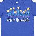 thumbnail image 4 of Inktastic Happy Hanukkah with lit candles Boys or Girls Toddler T-Shirt, 4 of 5
