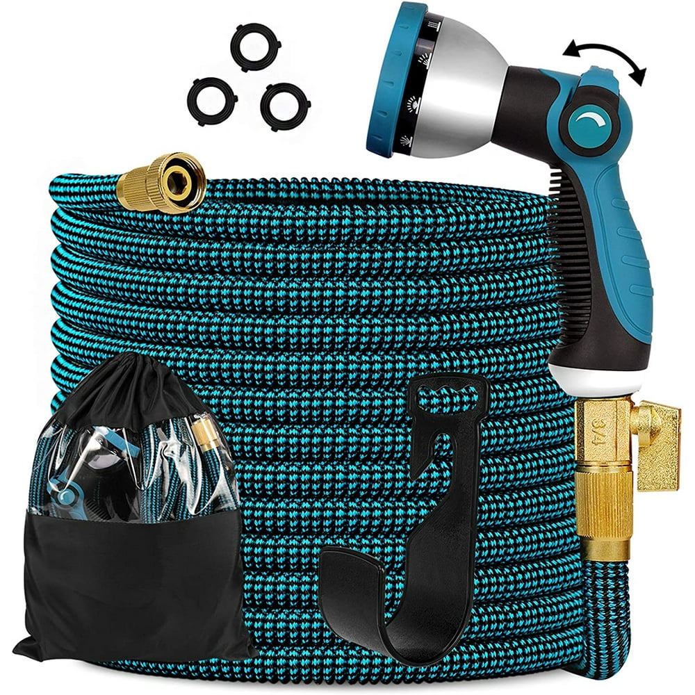 Knoikos Expandable Garden Hose 100ft Expanding Flexible Water Hose