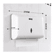 thumbnail image 3 of Dispensador De Papel  Belug  Toallas Sanitas Para Cocina Y Baños Blanco, 3 of 5