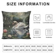 thumbnail image 5 of Qinduosi Farmhouse Pillow Covers Bird Animal Cushion Covers Botanical Scene of A in A Forest Outdoor Pillow Covers for Couch Sofa Bed White, 5 of 5