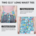 thumbnail image 6 of Pioneer Flower Floral Print Pattern Apron for Women and Men, Cotton Linen Waterproof with Pockets, Adjustable, 33x27 Inch for Kitchen, Gardening, BBQ, Salon, 6 of 6