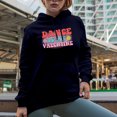 thumbnail image 2 of Dance Is My Valentine Merch Gift Ideas for Dancers Navy Hooded Sweatshirt or Hoodie, Large, 2 of 5