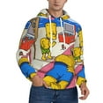 thumbnail image 2 of Simpsons Trendy Cartoon Men'S Fleece Hooded Hoodie, hoodies for women men with pockets,Fall Fashion 2025 Pullover Sweaters Winter Clothes, 2 of 9