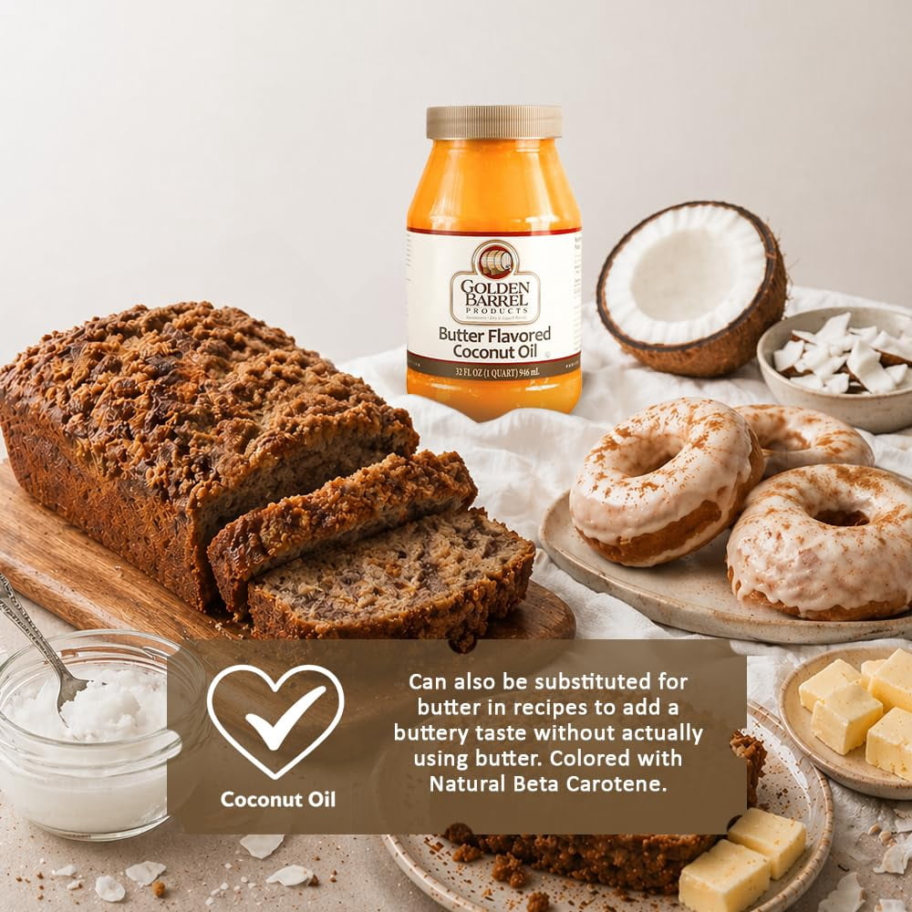 Golden Barrel Butter Flavored Coconut Oil