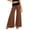 Brown, variant on Foldover Yoga Pants Women Y2K High Waist Wide Leg Workout Lounge Flare Leggings Comfort Flowy Palazzo Bell Bottoms , Size M