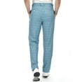 thumbnail image 4 of Men's Golf Tapered Pants Plaid Stretch Relaxed Fit Lightweight Flat Front Pant, 4 of 7