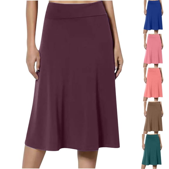 Antinious Winter Skirts for Women,Skirts for Women Trendy,Elegant Dresses for Women Solid Gold Velvet Dress With Pockets,Pink,XXL