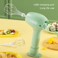 thumbnail image 3 of Toystoory Batidor de huevos eléctrico, 3 velocidades, reemplazo de carga USB ajustable, hogar, cocina, restaurante, batidor de huevos, accesorios Electrodomésticos Verde Toystoory HA082045-02B, 3 of 6