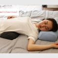 thumbnail image 2 of 3 tipo almohada embarazo lado sueño pierna almohada ortopédica Tipo de : púrpura Sunnimix Almohada para la pierna de algodón, 2 of 3