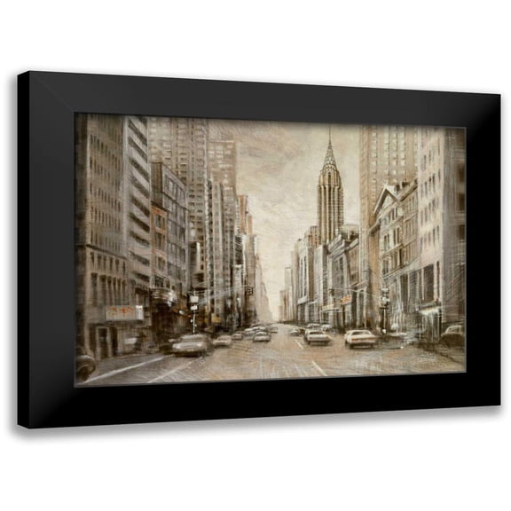 Daniels, Matthew 14x11 Black Modern Framed Museum Art Print Titled - To the Chrysler Building