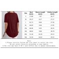 thumbnail image 4 of MORTTIC Women's Plus Size Summer Tee Casual Short Sleeve Loose Fit Top with Button Back and Crew Neck, S-5XL, 4 of 4
