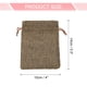 thumbnail image 2 of Bolsas de Yute Uxcell con Cordón, Sacos de Favor, Bolsas de Joyería para Regalos, Café, 2 of 7