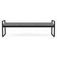 thumbnail image 4 of Gansett Reception Waiting Room 3-Seat Bench / Black Steel / Light Gray, 4 of 7