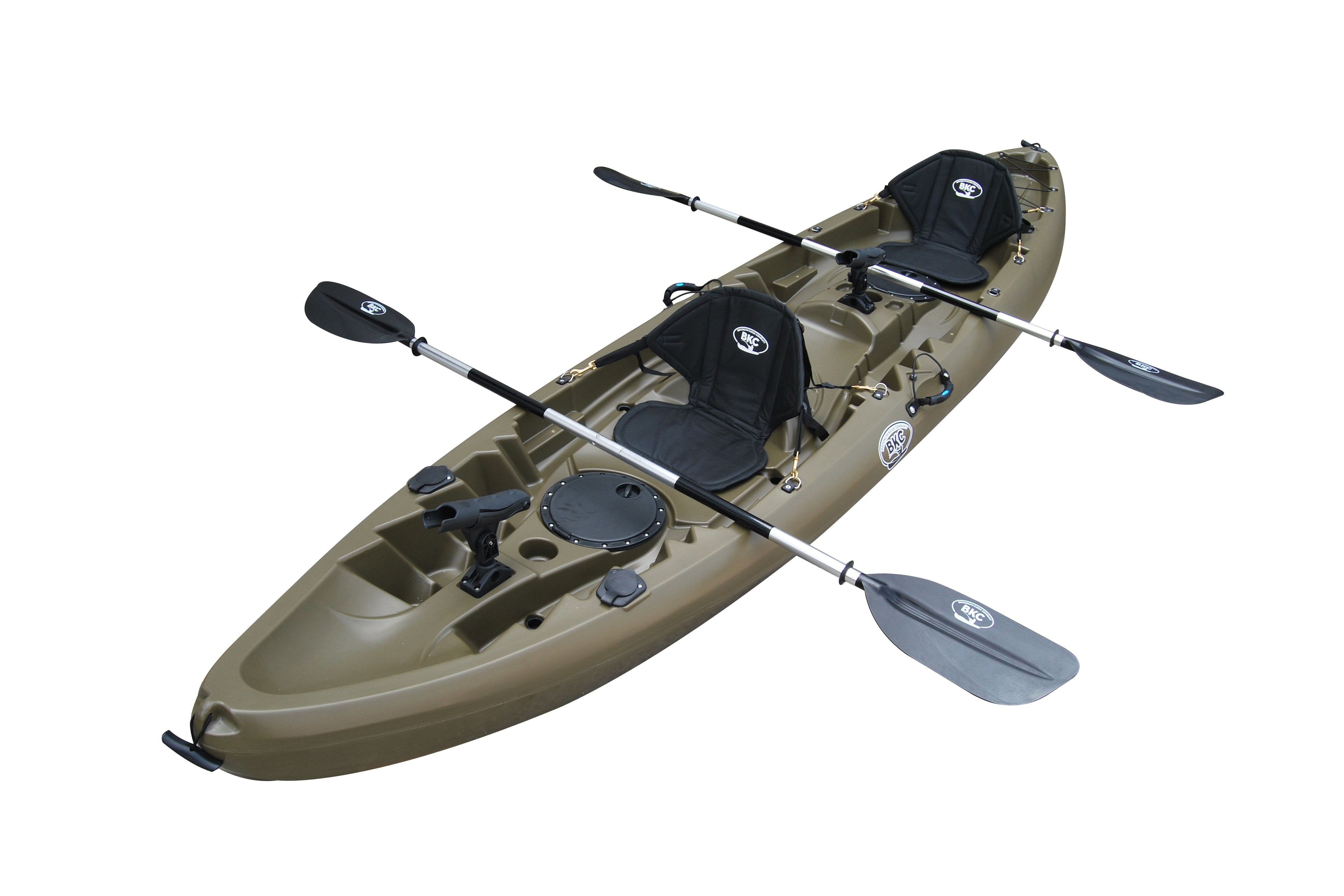 BKC TK219 12.2' Tandem Fishing Kayak W/Soft Padded Seats