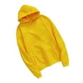 thumbnail image 4 of Men's Winter Long Sleeve Thermal Pullover Hoodie Fleece Hooded Sweatshirt - Yellow, XL, 4 of 5