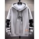 thumbnail image 4 of Sudadera con capucha para hombre, estilo hip hop, nueva ropa negra para hombre, ropa holgada de lujo, ropa de calle, sudadera, sudaderas baratas, tallas S, 4 of 5