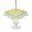 Yellow, variant on Outdoor Tablecloth with Umbrella Hole for Patio/Picnic/Party/Camping, Summer Lemon Watercolor Waterproof Table Cloth Square Cover Washable, Yellow Blue Line Checkered (54"x 54")