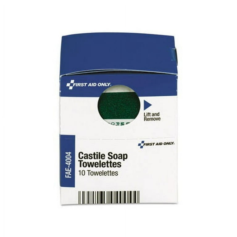 SmartCompliance Castile Soap Towelettes, 10/Box