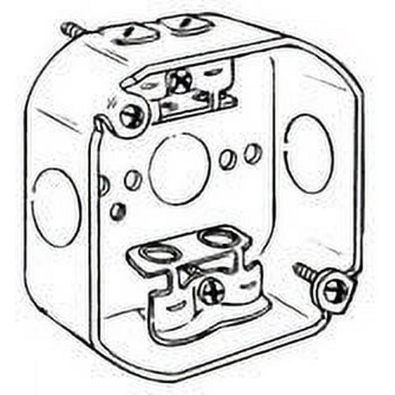 ROUND BOX, 4" W/BX CLAMPS