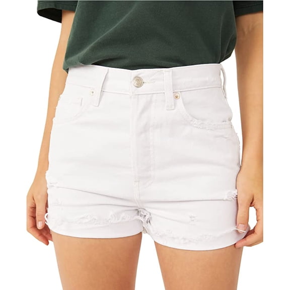 Free People We The Free Lasso Shorts Optic White 30
