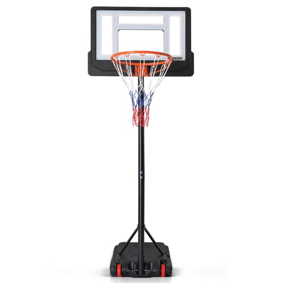 Ktaxon 28in Portable Basketball Hoop,5.25-6.8ft Adjustable Height Basketball Goals System Indoor Outdoor