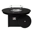 thumbnail image 2 of WestinTrends Helios 47" Modern Outdoor 55,000 BTU Patio Propane Round Fire Pit Table (Rocks Not Included), Black, 2 of 14