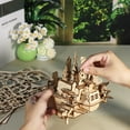 thumbnail image 6 of Music Park 3D Wooden Puzzles Moving Castle Music Box Kits Castle Building Model DIY Crafts Birthday Gift for Women, 6 of 7