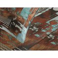 thumbnail image 4 of Ambesonne Grunge Quilted Bedspread Set 3 Pcs, Urban Abstract Cityscape, King Size, Seafoam Brown White, 4 of 5