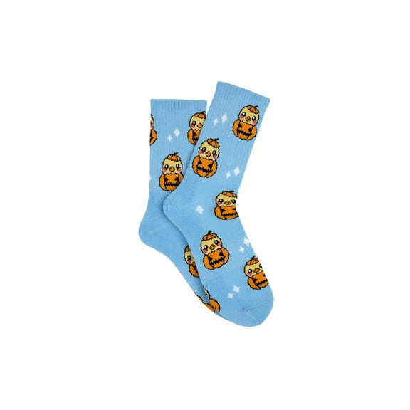 Everything Legwear Halloween Duck Pumpkin Athletic Crew Sock