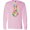 AD-Pink, variant on Easter Bunny Shape with Watercolor Flowers Long Sleeve T-Shirt
