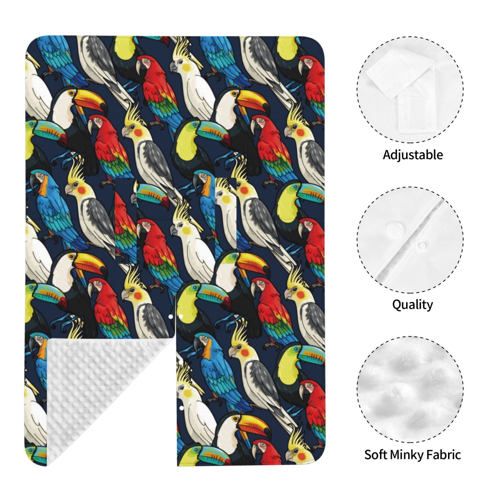 Naloa Parrot Baby Car Seat Cover, Breathable Baby Carrier Cover, Multiuse Baby Carrier Cover & Nursing Breastfeeding Cover