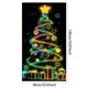 thumbnail image 3 of Cortina para puerta que brilla en la oscuridad, para fiestas navideñas, interior y exterior, festiva, brillante, para la entrada de casa, ventana, pared, adorno para celebraciones de temporada, 3 of 5