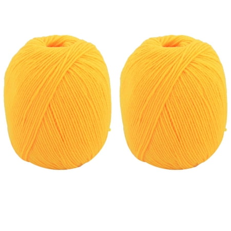 Dorm Cotton Blends DIY Socks Gloves Sewing Knitting Yarn Cord Yellow 100g