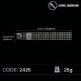 thumbnail image 4 of Winmau Blackout Steel Tip Dart Set 25 gram 90% Tungsten alloy, 4 of 5