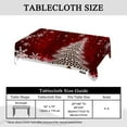 thumbnail image 5 of Marble Table Cloth Rectangle Tables Abstract White Gray Marble Texture Kitchen Table Cover Oblong 54"X72" Tablecloth for Dining Table Buffet Parties Patio and Camping, 5 of 7