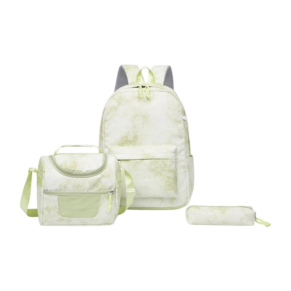 School Backpack for Girls - 3PCS Star Prints Girls Backpack with Lunch Box Set for Kids Children Teens Elementary Middle School Travel Backpack