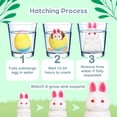 thumbnail image 6 of Easter Basket Stuffer Toys Set, Cuddly Easter Plush Bunny Holding Carrot with 6pc Water-Activated Surprise Unicorn Hatching Eggs, Easter Gift for Kids, 6 of 8
