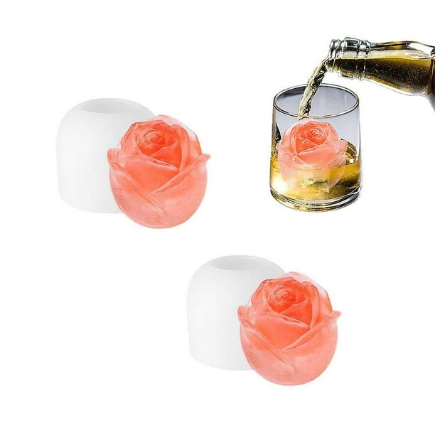 Moule silicone 1 boule 3D roses