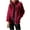 Wine, variant on Homenesgenics Womens Tops under $5 Women's Fleece Warm Plush Thick Sting Collar Warm Cardigan Zipper Fleece Tops Sweater Jacket Pink XXXXXXL