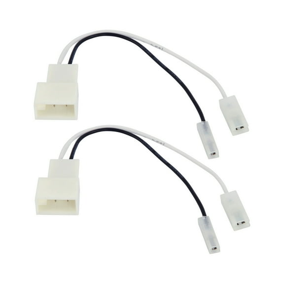 Scosche SHTA02B Universal Speaker Harness Compatible with 1987-98 Toyota Black/White
