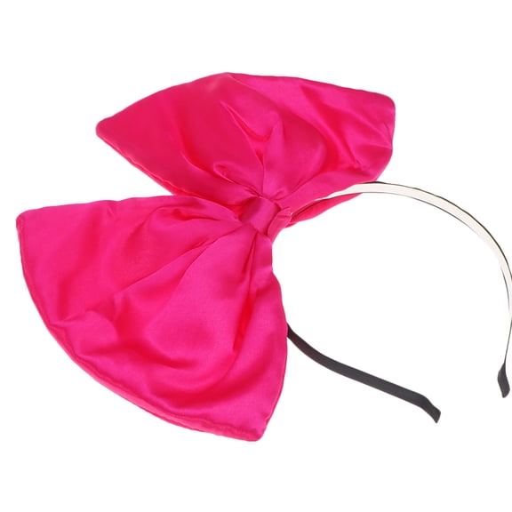 Large Satin Hair Bow Headband with Big Bowknot, Hair Hoop Hairband for Christmas, Halloween, Party, Cosplay Accessories
