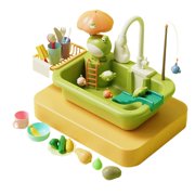 Binwennn Kids' Pretend Play Kitchen Set With Storage & Dishwashing/Vegetable Washing Accessories 30 Cm Rot