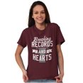 thumbnail image 4 of Breaking Records And Hearts Funny Men's Graphic T Shirt Tees Brisco Brands M, 4 of 6
