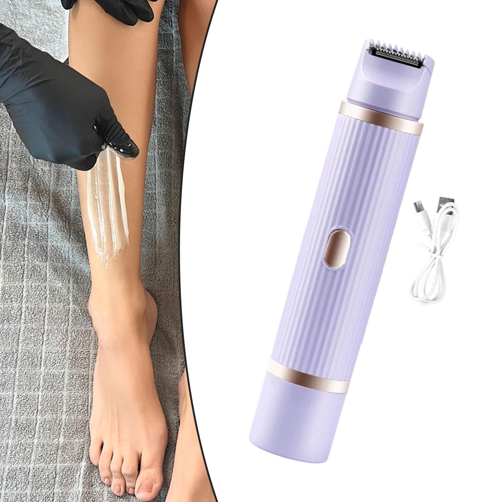 TOOYFUL Lady Shaver Double Heads Detachable Facial Hair Remover for Lips Arms Shower Violet
