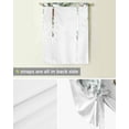 thumbnail image 5 of Christmas Tie Up Curtains for Window, Pinecone Eucalyptus Leaves Xmas Botanical Thermal Insulted Balloon Shade Adjustable Rod Pocket Curtains Valance Panels for Kitchen Bathroom Café 46 x 63, 5 of 7