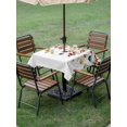 thumbnail image 4 of Outdoor Tablecloths with Umbrella Hole & Zipper, Eucalyptus Leaves 60x60 Inch Square Tablecloths, Summer Botanical Weeping Watercolor Waterproof Table Cloth, Patio/Pool/Picnic Table Covers, 4 of 8